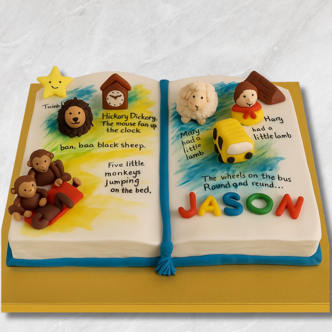 A Storybook Celebration: A Cake That Brings Nursery Rhymes to Life