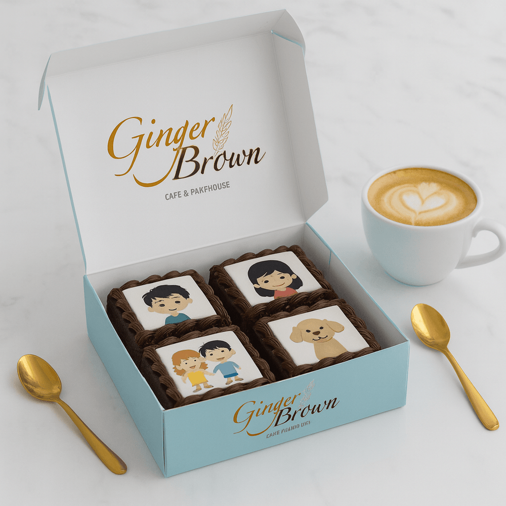 Customized Walnut Brownie (Pack of 4)